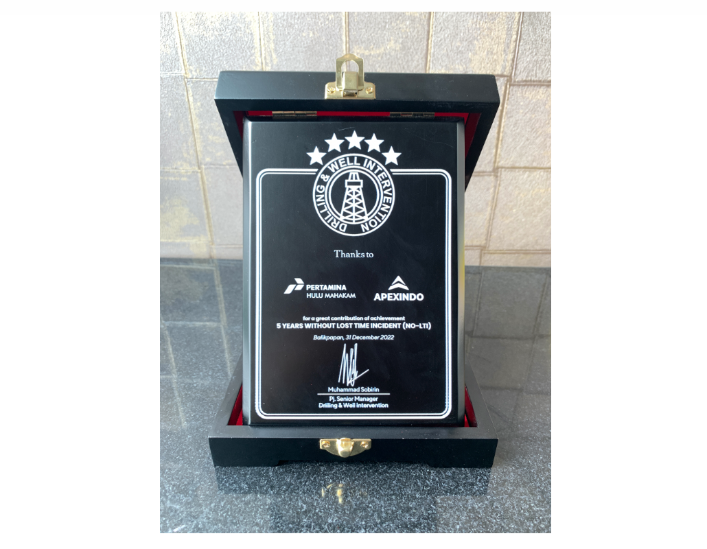 Company’s achievement of operating in PHM area with 5 years without lost time incident